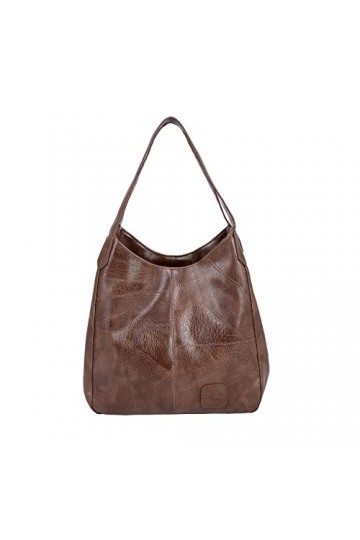 FANDARE Mode Sac à Main Femme Étanche Sacs à Bandoulière Sac portés Épaule PU Cuir Sac Bucket pour Voyage Travail Achats Fête