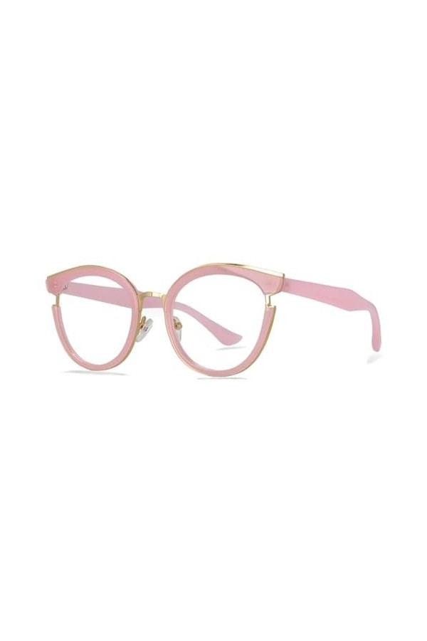 HCHES Vintage Femmes Cat Eye Spectacle Cadre Rétro Anti Bleu Lunettes Lunettes, 7, Taille Unique