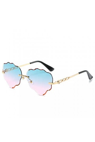 BAJIE Lunettes de soleil sans monture pour femme