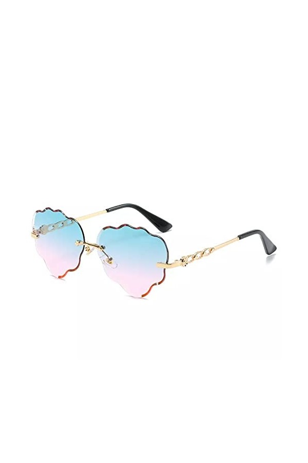 BAJIE Lunettes de soleil sans monture pour femme