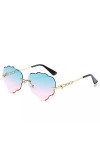 BAJIE Lunettes de soleil sans monture pour femme