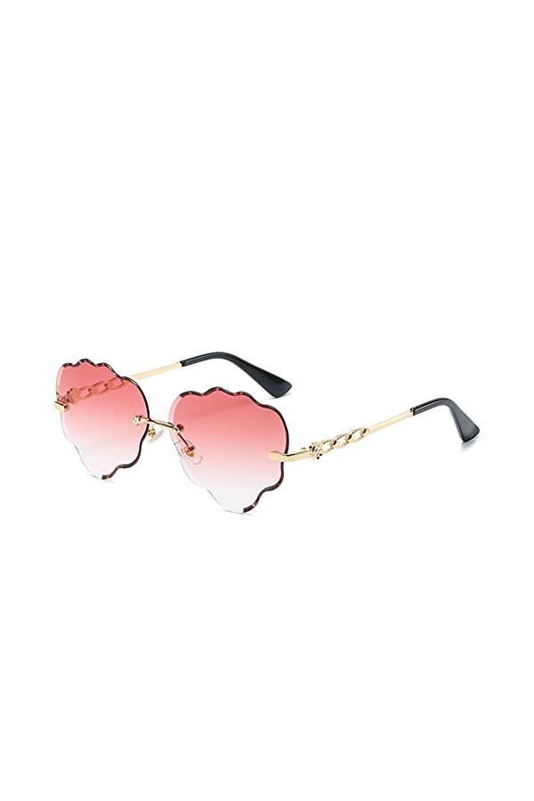 BAJIE Lunettes de soleil sans monture pour femme