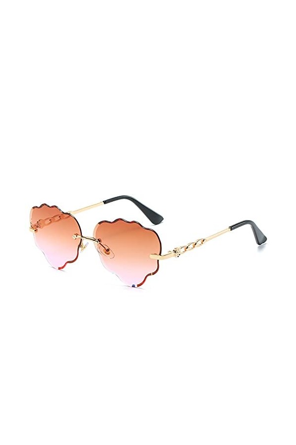 BAJIE Lunettes de soleil sans monture pour femme