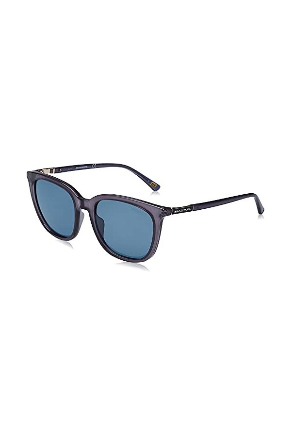 Skechers SE6121 Lunettes de Soleil, Aubergine, Taille Unique Femme