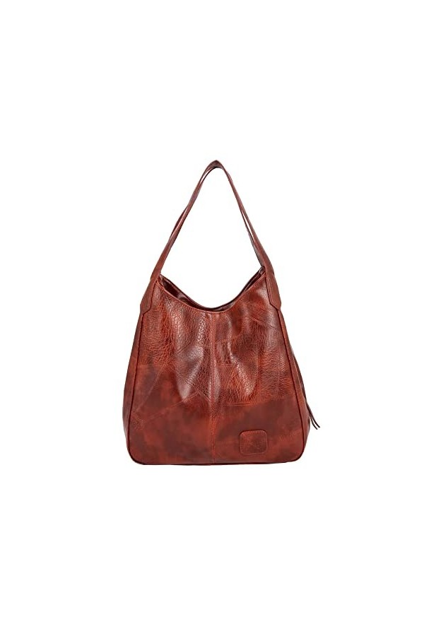 FANDARE Mode Sac à Main Femme Étanche Sacs à Bandoulière Sac portés Épaule PU Cuir Sac Bucket pour Voyage Travail Achats Fête