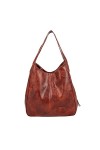 FANDARE Mode Sac à Main Femme Étanche Sacs à Bandoulière Sac portés Épaule PU Cuir Sac Bucket pour Voyage Travail Achats Fête