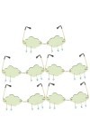 Didiseaon 5 Pièces Lunettes De Pluie Nuage Lunettes De Soleil Femme Jolies Lunettes De Soleil Sans Monture Bizarre Alternatif