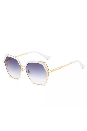 QINGZHOU Lunettes de Soleil,Lunettes de soleil à monture carrée pour modifier la forme du visage. Lunettes pour femmes Lunett