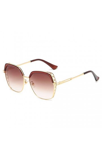 QINGZHOU Lunettes de Soleil,Lunettes de soleil à monture carrée pour modifier la forme du visage. Lunettes pour femmes Lunett
