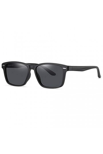 QINGZHOU Lunettes De Soleil,Lunettes De Soleil Polarisées Pour Hommes Et Femmes Lunettes De Soleil Tendance À Monture Carrée,