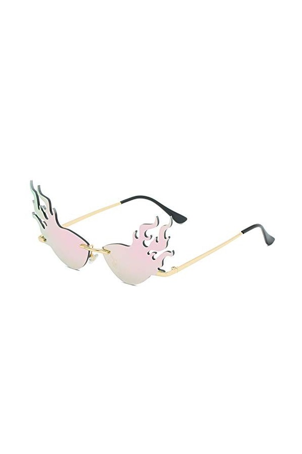 QINGZHOU Lunettes de Soleil,Lunettes de soleil à la mode en métal pour femmes Lunettes de vue personnalisées pour femmes Lune