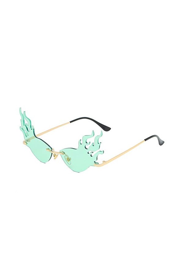 QINGZHOU Lunettes de Soleil,Lunettes de soleil à la mode en métal pour femmes Lunettes de vue personnalisées pour femmes Lune