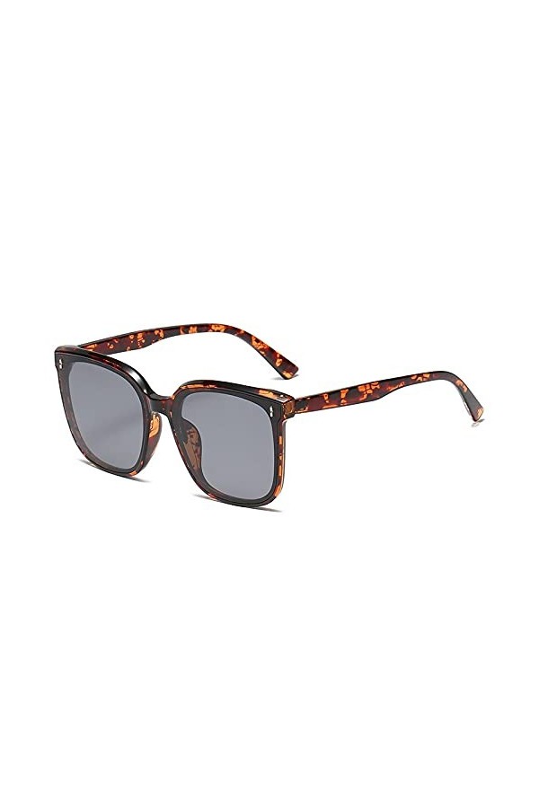 QINGZHOU Lunettes de Soleil,Lunettes de soleil à la mode pour femmes, lunettes de soleil, lentilles en nylon HD masculines, m