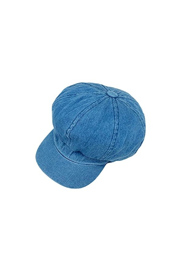 LYWYOUDDKH Casquette Béret Vintage Classique 8 Panneaux Octogonal Gavroche Peintre Cabbie Chapeau Pare-Soleil Plat Réglable, 