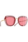 ZYIZEE Lunettes de Soleil Lunettes de Soleil carrées Femme Mode évider Cadre Lunettes de Soleil polarisées Femmes Shades-C5Pi