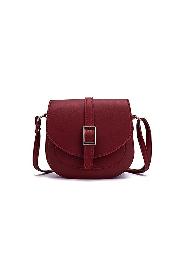 FANDARE Rétro Sac à bandoulière Femme Sac a Main en PU Cuir Sacs Portés épaule Sacoche Besace Messenger Bag Sacs pour Télépho