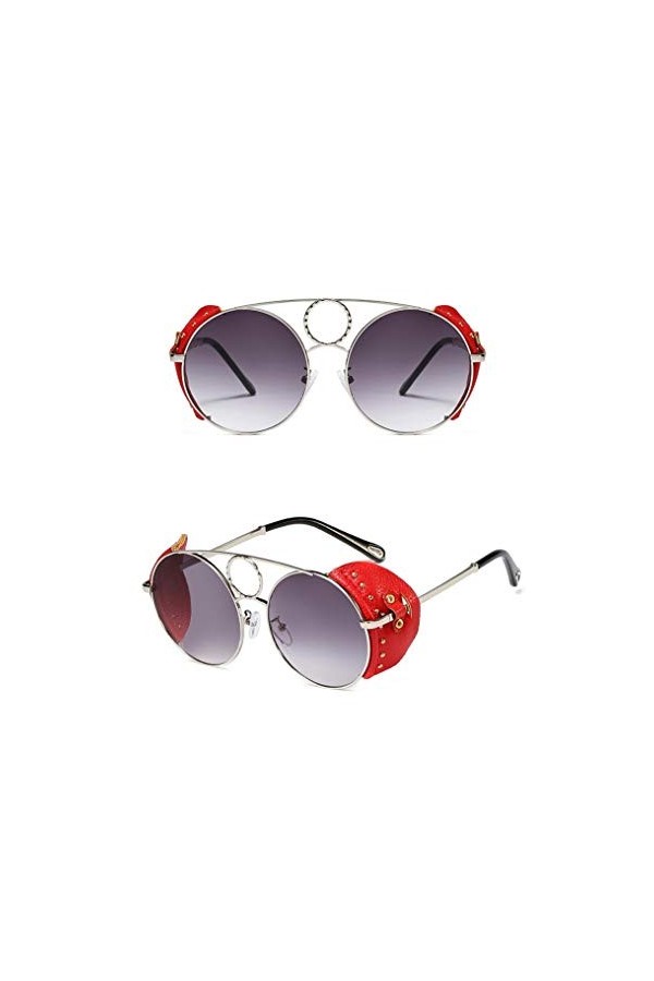 Fasion Sunglasses des Lunettes de Soleil Luxe Or Rond Métal Steampunk Lunettes De Soleil Femmes Gothique Femmes Lunettes