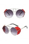 Fasion Sunglasses des Lunettes de Soleil Luxe Or Rond Métal Steampunk Lunettes De Soleil Femmes Gothique Femmes Lunettes