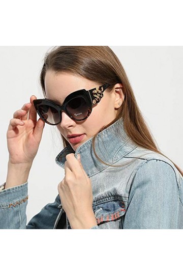 PAIHUIART Lunettes De Soleil Femme Lunettes De Soleil Homme Polarisées Lunettes De Soleil Yeux De Chat Femmes De Luxe Vintage