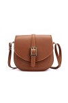 FANDARE Rétro Sac à bandoulière Femme Sac a Main en PU Cuir Sacs Portés épaule Sacoche Besace Messenger Bag Sacs pour Télépho