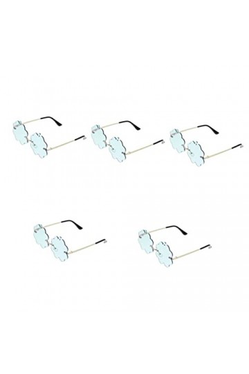 TENDYCOCO 5 Paires De Lunettes De Soleil Soirée Disco Lunettes De Fête Drôles Lunettes Amusantes Lunettes Sans Monture Lunett