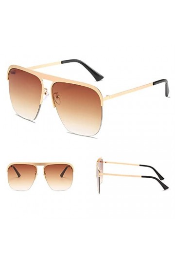 Lunettes de soleil carrées pour femmes Lunettes de soleil surdimensionnées Femme Hommes Voyage Beach Shades Lunettes UV400, 8