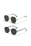 MASKIS Lunettes De Soleil Pour Femmes Petites Lunettes De Soleil Polygones Vintage Pour Hommes Et Femmes, Lunettes De Soleil 