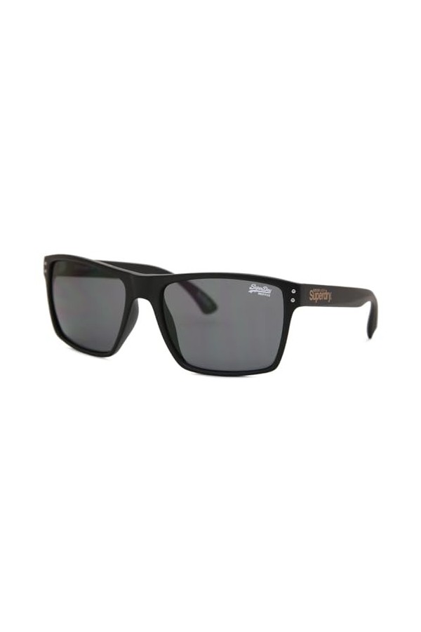 Superdy Kobe 104 Lunettes de Soleil en Plastique Noir Mat, Noir Mat., 57mm eyesize