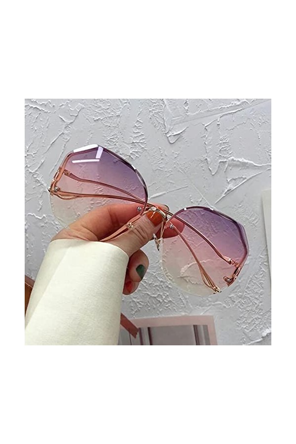 Lunettes de soleil, lunettes de soleil haute protection anti-reflets hommes femmes ， lunettes de soleil rondes irrégulières f