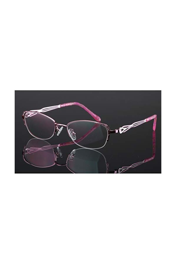 Lunettes de Lecture photochromiques élégantes pour Femmes Lunettes de Soleil Gris foncé avec Monture en métal Lunettes de Pro