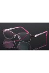 Lunettes de Lecture photochromiques élégantes pour Femmes Lunettes de Soleil Gris foncé avec Monture en métal Lunettes de Pro