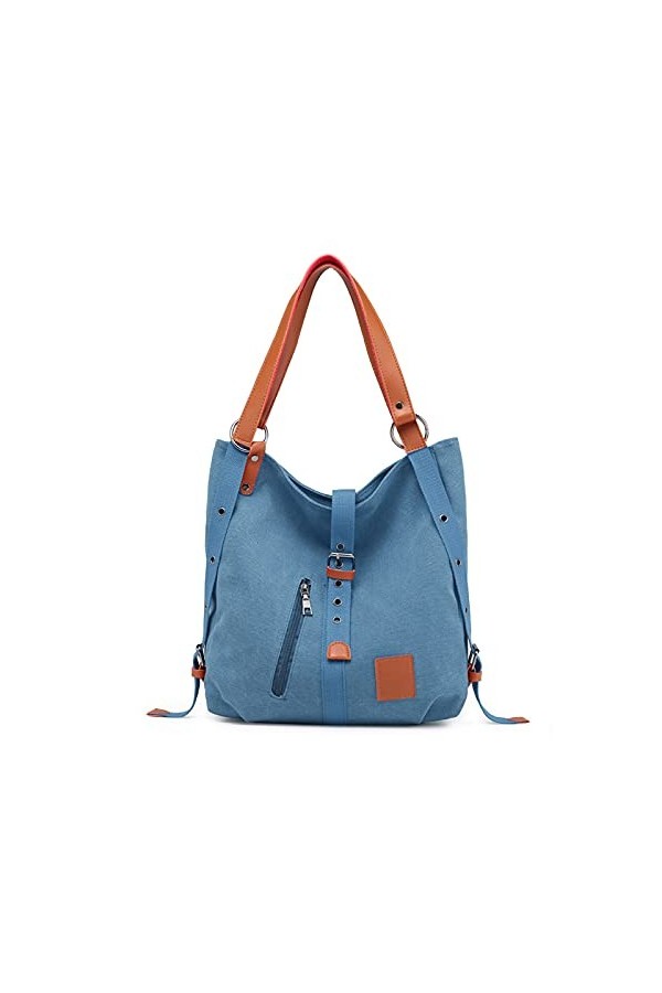 FANDARE Sac à Main Femmes Sac à Bandouliere Sac à Dos Toile Sacs à Main portés Main Femme Grand Sacoche Sacs de Plage Cabas V