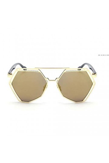 TEYUN Creux Metal Frame Polygon Protection UV for conduite vacances lunettes de soleil for Femmes Hommes Protection UV for co