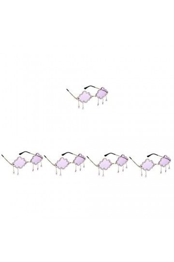 Toddmomy 5 Paires Nuage Lunettes De Soleil Mignon Lunettes De Soleil Cool Lunettes De Soleil pour Décor Vintage 90S Disco Lun