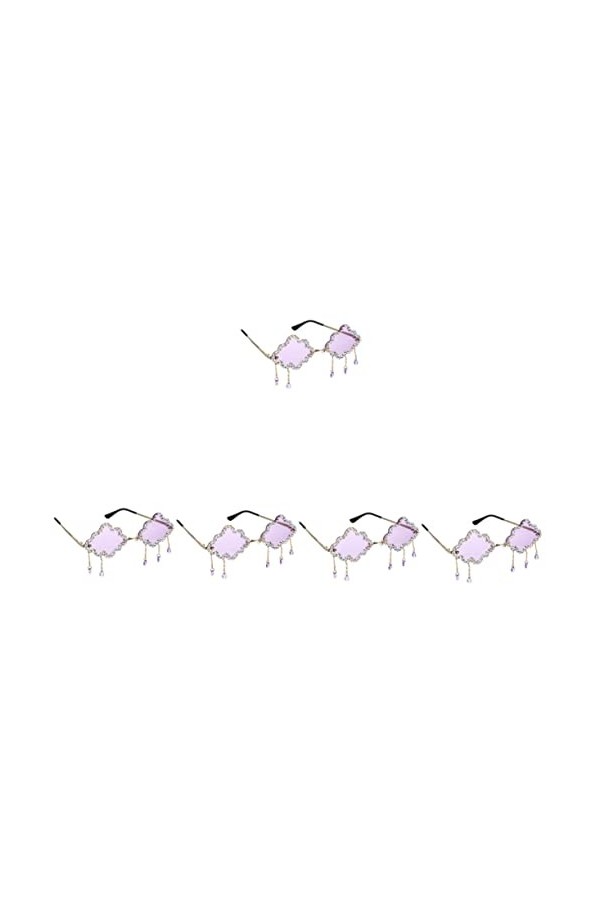 Toddmomy 5 Paires Nuage Lunettes De Soleil Mignon Lunettes De Soleil Cool Lunettes De Soleil pour Décor Vintage 90S Disco Lun