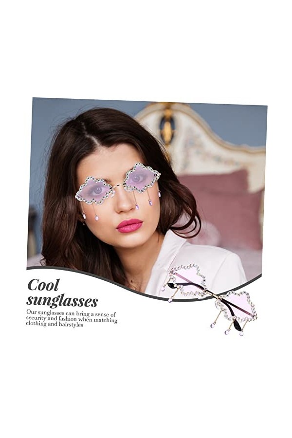 Toddmomy 5 Paires Nuage Lunettes De Soleil Mignon Lunettes De Soleil Cool Lunettes De Soleil pour Décor Vintage 90S Disco Lun