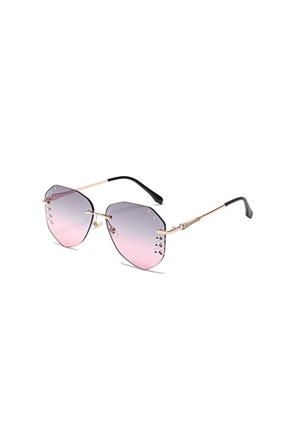 BINGDONGA Lunettes de Soleil de Vacances en Plein air for Hommes et Femmes sans Monture Lunettes de Soleil Femme Color : G, 