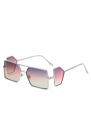 HCHES Lunettes de soleil carrées hommes femmes Vintage métal rectangle lunettes de soleil dégradé dame nuances UV400, 5, tail