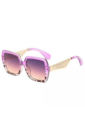 Luxe Tendance Gradient Carré Lunettes De Soleil Hommes Femmes Mode Creux Métal Jambes Grand Cadre Lunettes De Soleil UV400 Lu