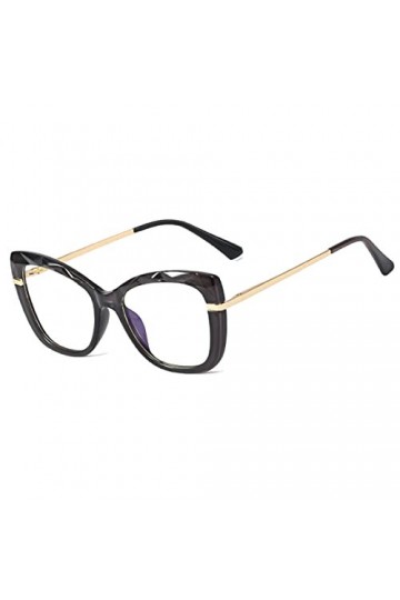 BAJIE Lunettes de Soleil Mode Nouveau Dia Coupe frontière Bleu Lunettes Femme Tr90 Plein Cadre Printemps Jambe Plat Miroir Lu