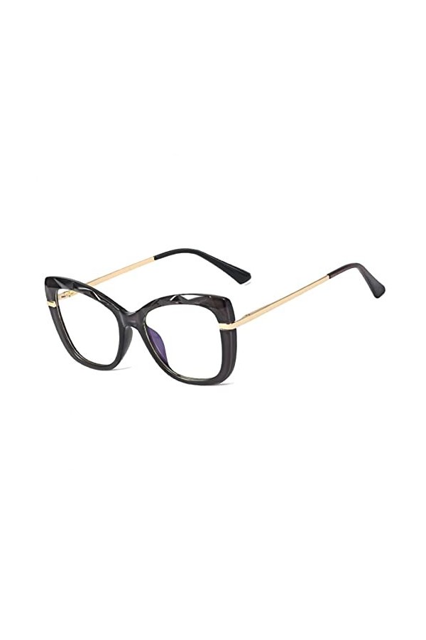 BAJIE Lunettes de Soleil Mode Nouveau Dia Coupe frontière Bleu Lunettes Femme Tr90 Plein Cadre Printemps Jambe Plat Miroir Lu