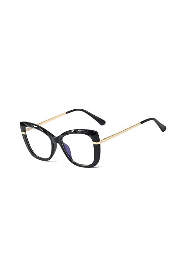 BAJIE Lunettes de Soleil Mode Nouveau Dia Coupe frontière Bleu Lunettes Femme Tr90 Plein Cadre Printemps Jambe Plat Miroir Lu