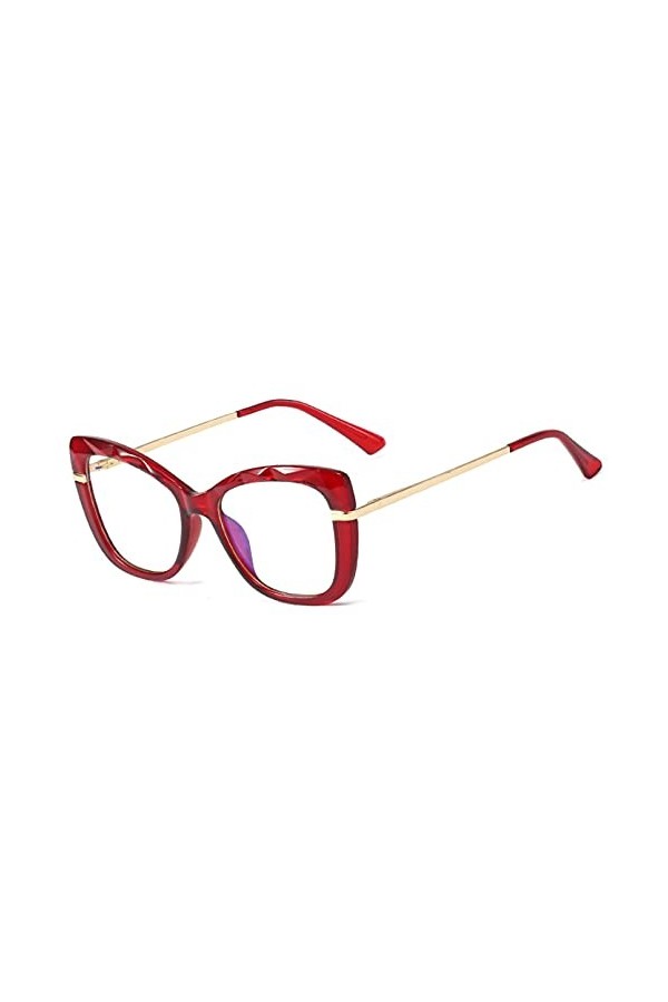 BAJIE Lunettes de Soleil Mode Nouveau Dia Coupe frontière Bleu Lunettes Femme Tr90 Plein Cadre Printemps Jambe Plat Miroir Lu