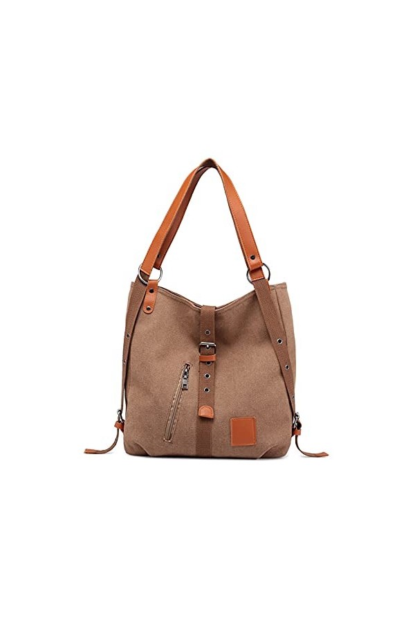 FANDARE Sac à Main Femmes Sac à Bandouliere Sac à Dos Toile Sacs à Main portés Main Femme Grand Sacoche Sacs de Plage Cabas V