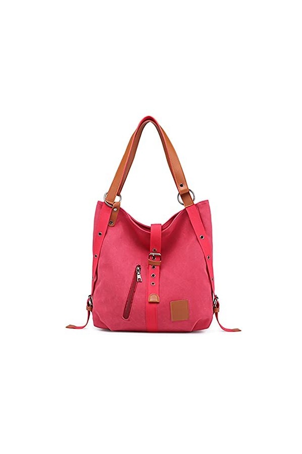 FANDARE Sac à Main Femmes Sac à Bandouliere Sac à Dos Toile Sacs à Main portés Main Femme Grand Sacoche Sacs de Plage Cabas V