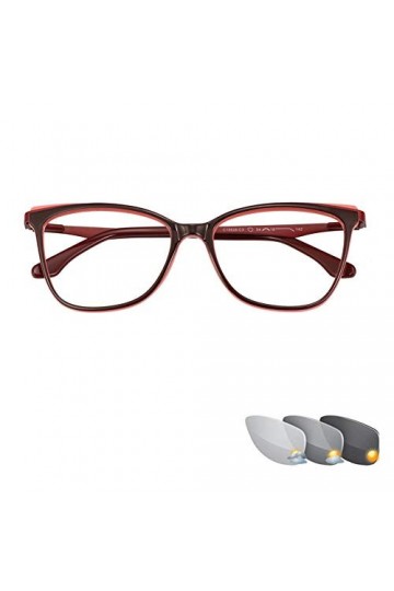 Photochromisme Gris Lunettes de Lecture à la Mode Lunettes de Soleil avec décoloration des Yeux de Chat Lunettes de Soleil à 