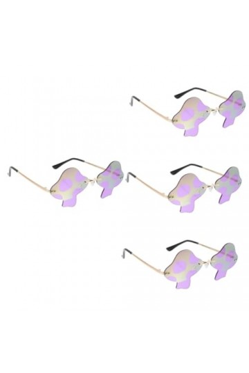 TENDYCOCO 4 Pièces Lunettes Sans Monture Lunettes De Soleil À La Mode Lunettes De Soleil Lunettes À La Mode Classiques Lunett