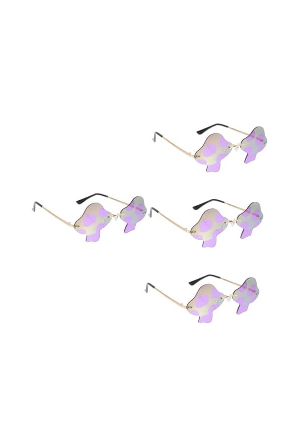 TENDYCOCO 4 Pièces Lunettes Sans Monture Lunettes De Soleil À La Mode Lunettes De Soleil Lunettes À La Mode Classiques Lunett