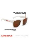 Airhead AHFS-C101 Lunettes de soleil flottantes classiques - Blanc
