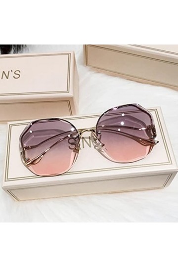 Lunettes de soleil, lunettes de soleil haute protection anti-reflets for hommes et femmes ， Lunettes de soleil rondes dégradé